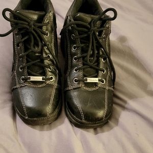 Milwaukee leather motorcycle boots.